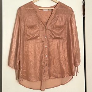 New York and Company shimmer blouse